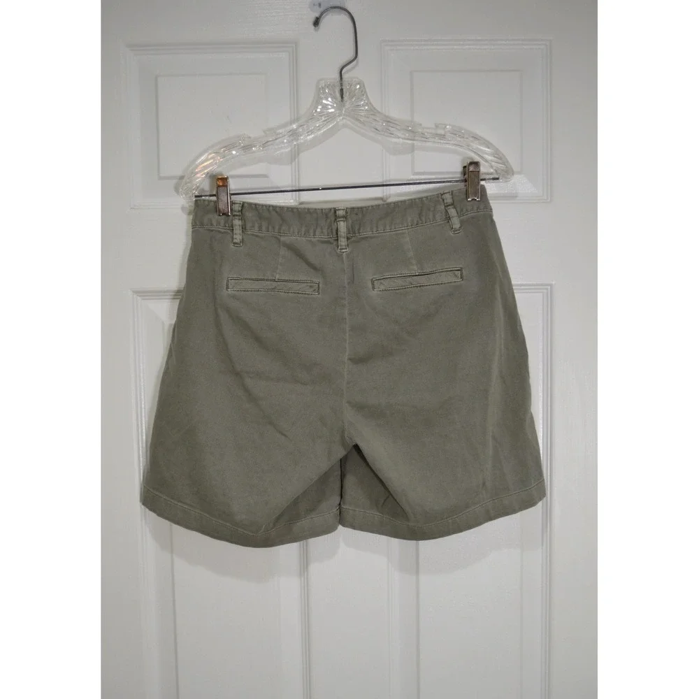 J. Jill Caraway Green Cotton Blend Shorts,‎ Mutiple Pockets,  Size 2 Petite